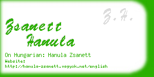 zsanett hanula business card